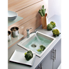 Ruvati 23"x20" Dual-Mnt Granite Composite Sgl Bowl Kitchen Sink, Wht RVG1023WH